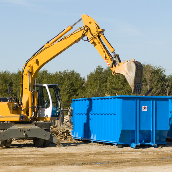 are there any restrictions on where a residential dumpster can be placed in Maricopa County